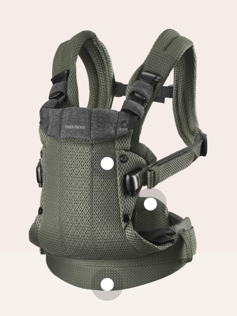 Babybjorn Harmony in Dark Green Mesh